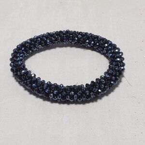 Ali Khan hematite stretch bracelet with a gift box,